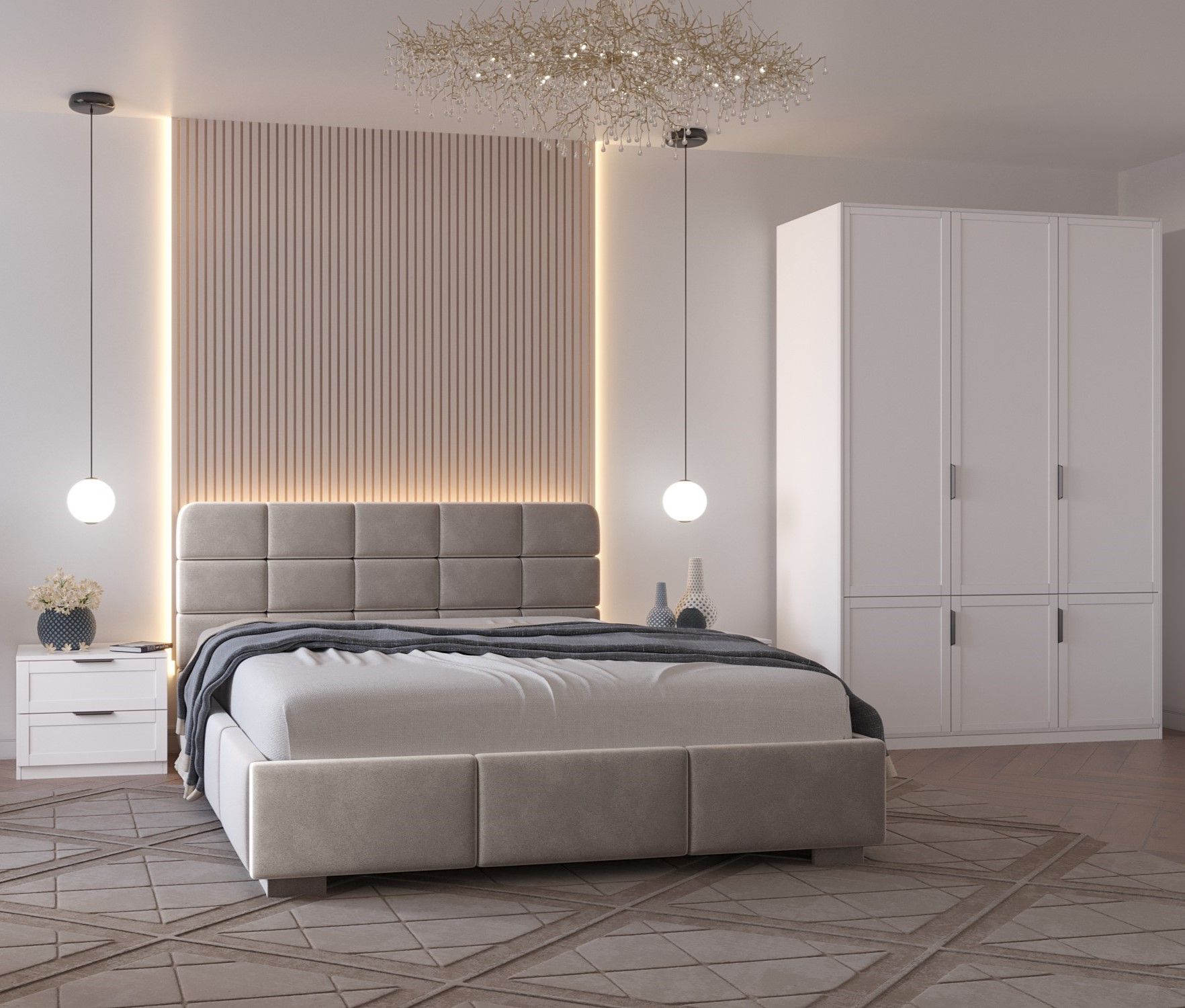 детские кровати с обивкой